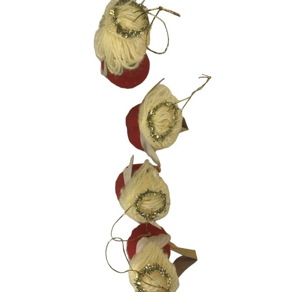 Vintage Blonde Choir Angels Christmas Ornament Decoration Flocked Foam Taiwan - Picture 10 of 12